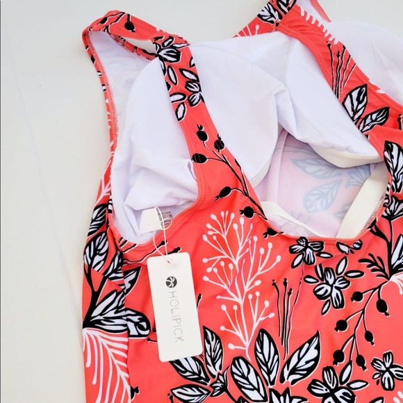 Holipick Women Tankini Swimsuits High Neck Swim Tank Top with Shorts Size 18W - Picture 7 of 8